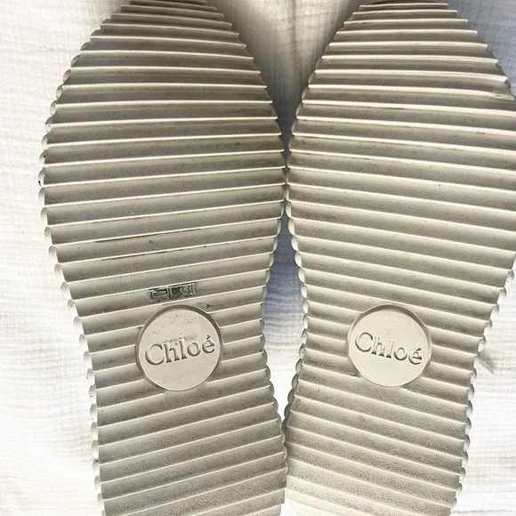 CHLOE Nama Embroidered Suede Mesh Sneakers Size EU 36 - Picture 9 of 16